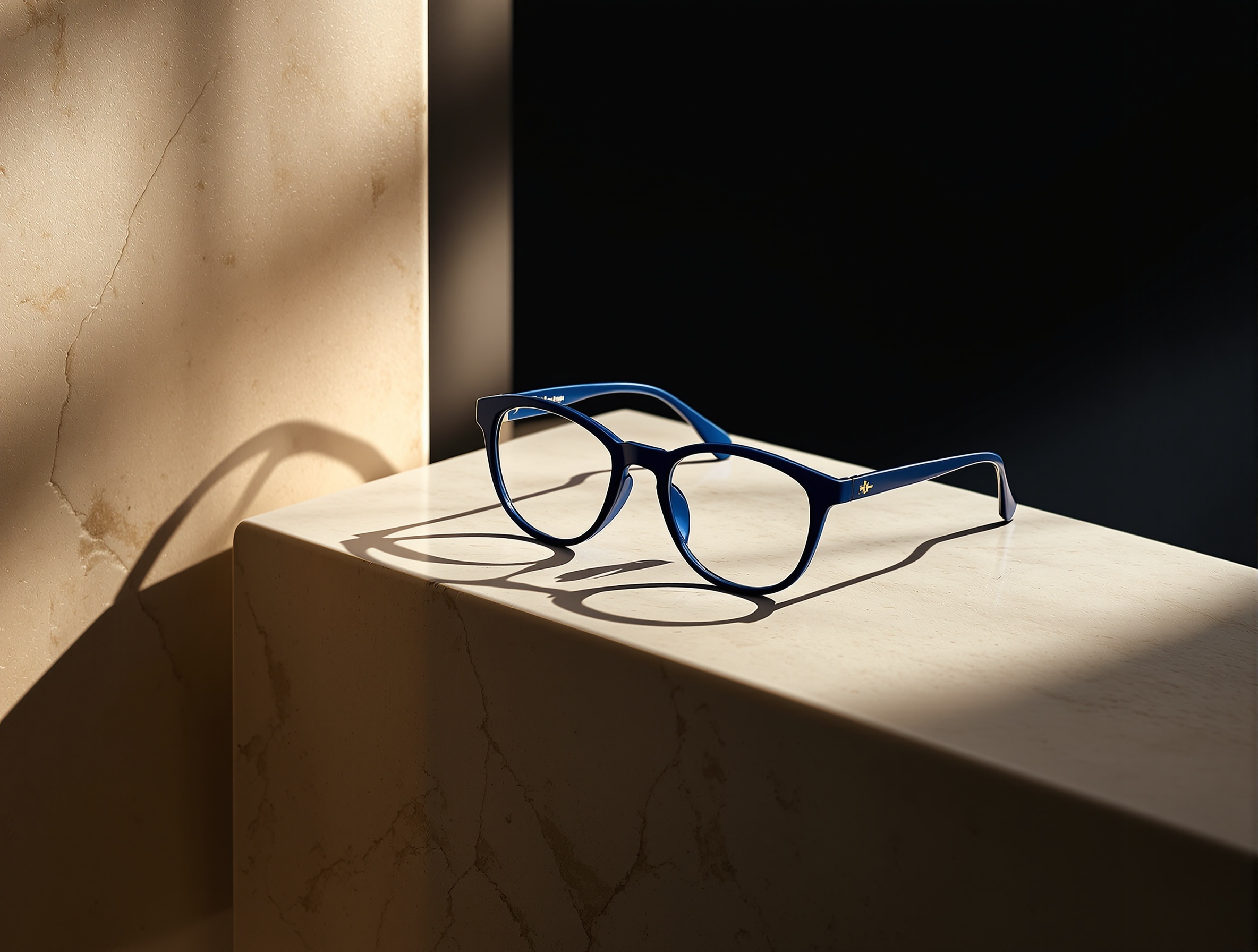 Premium Spexico eyeglasses on travertine stone