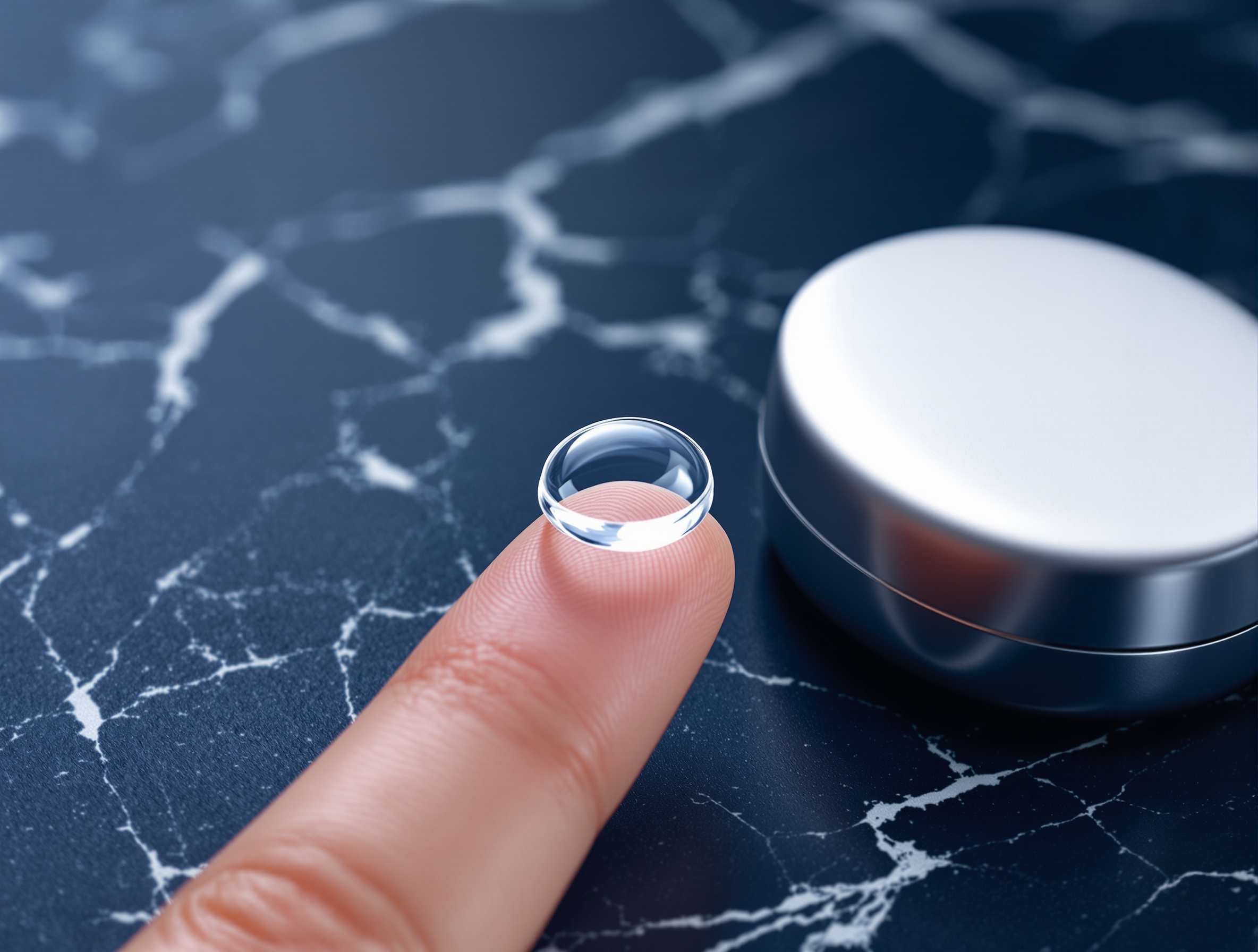 Soft contact lens and premium lens case