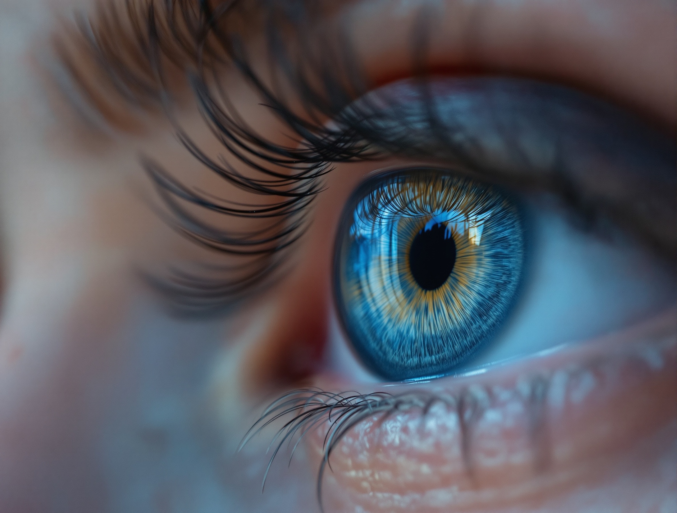 Ocean Grey coloured contact lens