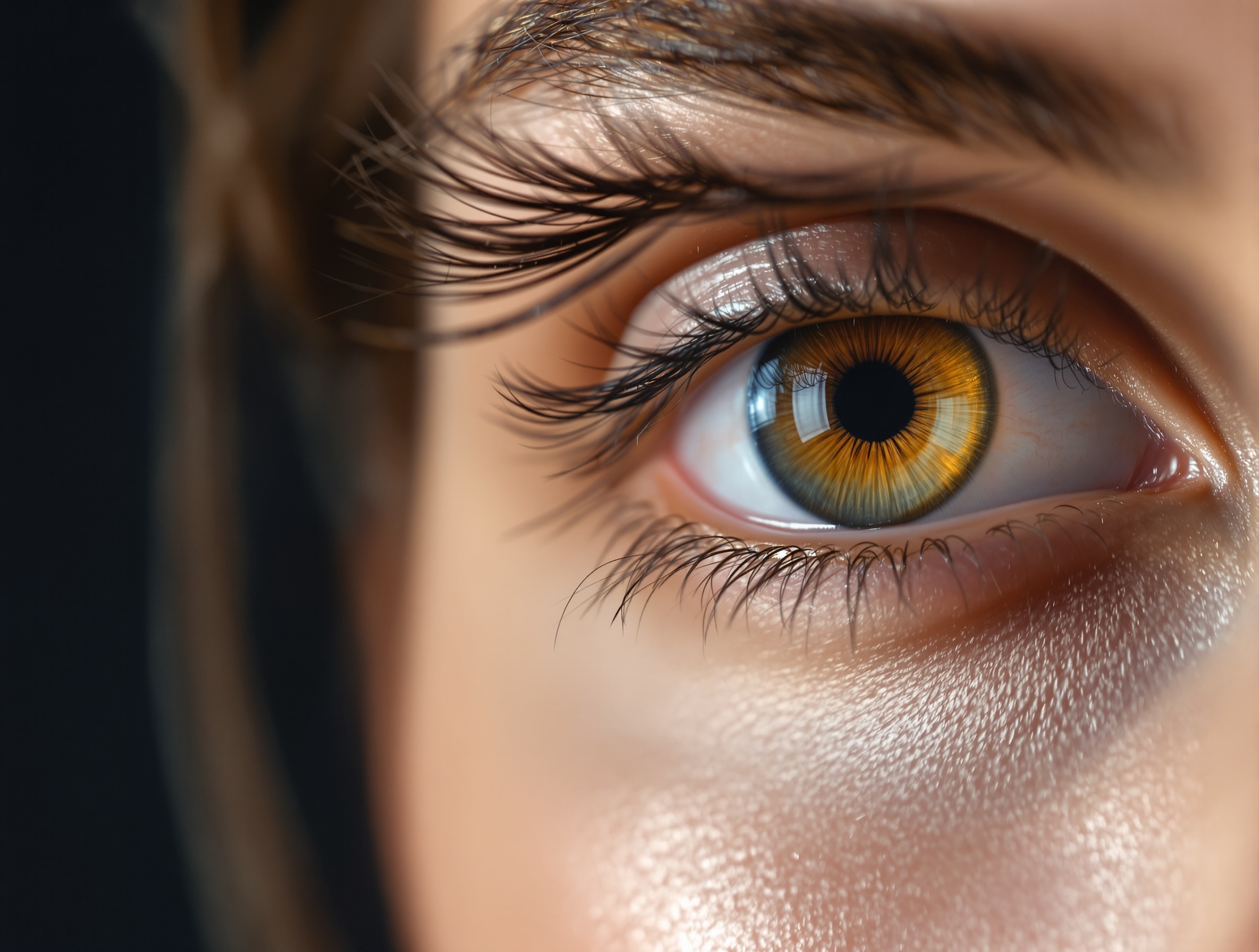 Natural Brown coloured contact lens